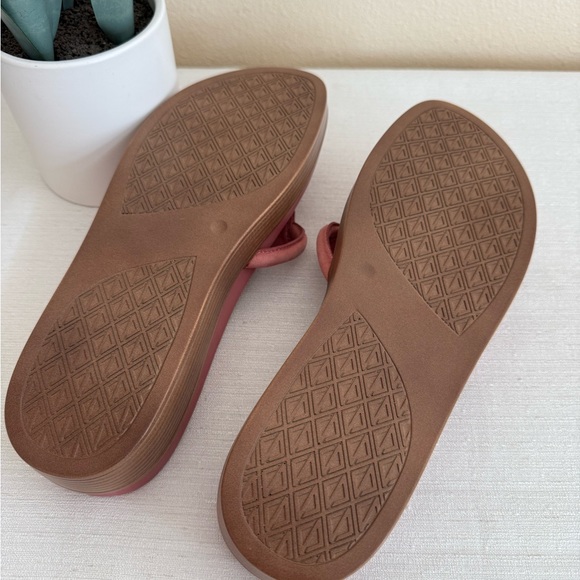 New Donald Pliner Mauve Pink Woven Leather Slide Sandals - Picture 13 of 13